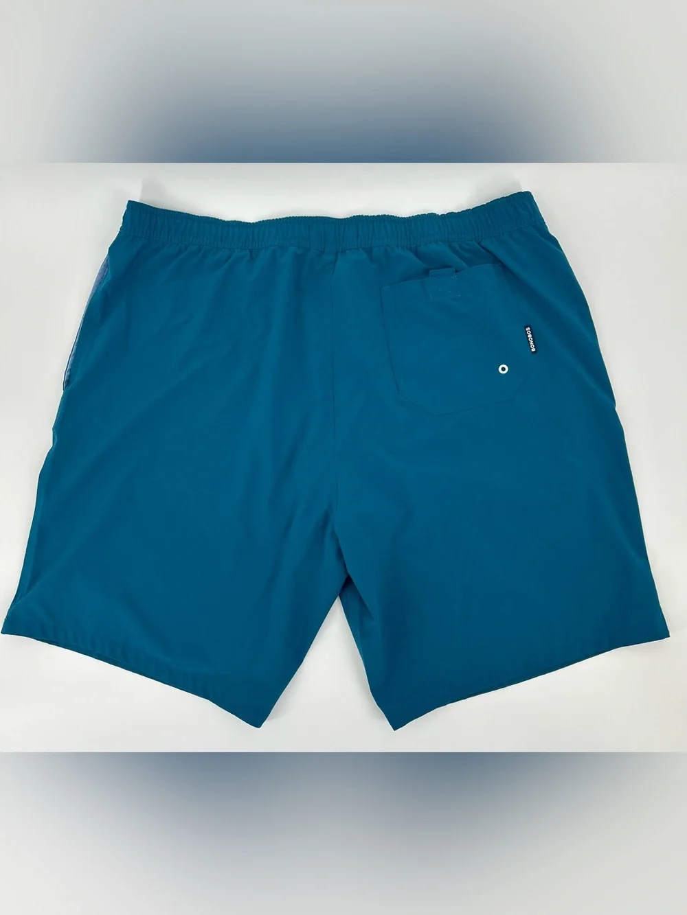 Men’s Bonobos Riviera Recycled Swim Trunks blue/green size XXL lined